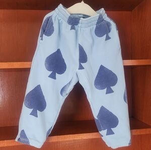 RARE HTF TAO The ANIMALS OBSERVATORY Blue Spades 2T Toddler Sweatpants